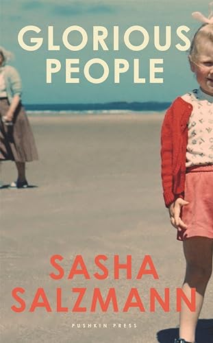 Book cover: “Glorious People” by Sasha Salzmann, featuring children on a beach.