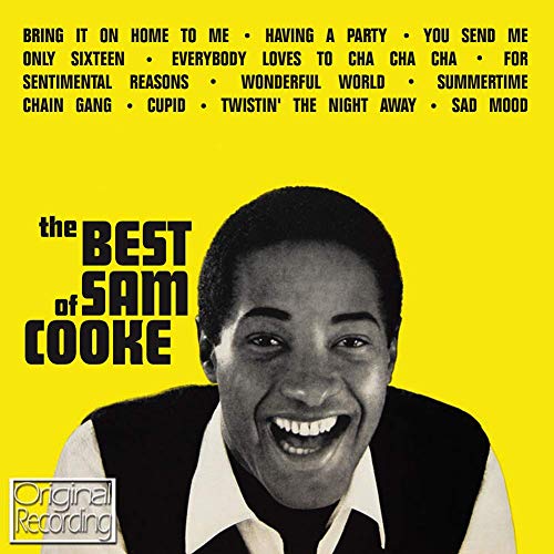 CD cover for “The Best of Sam Cooke” featuring a smiling portrait.