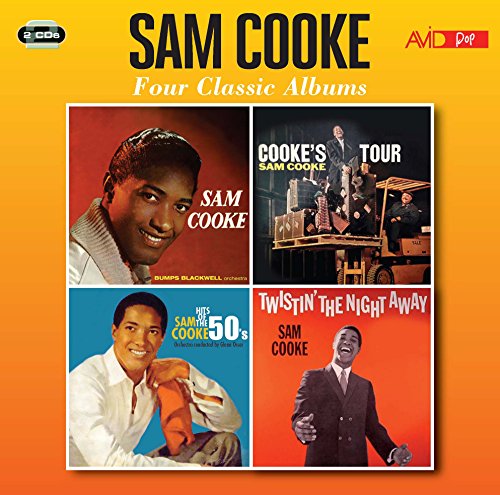CD cover for Sam Cooke’s “Four Classic Albums” featuring four album covers.