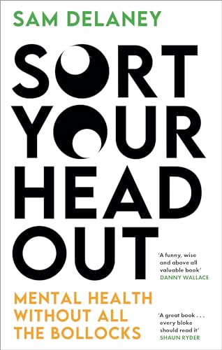Book cover: "Sort Your Head Out" with bold text and a brain outline.
