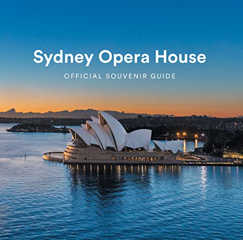 Cover of “Sydney Opera House: Official Souvenir Guide” book with building image.