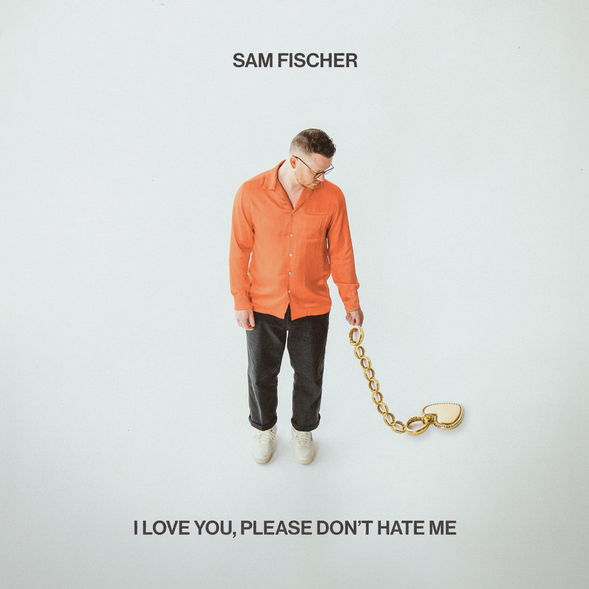 Album cover for Sam Fischer’s “I Love You, Please Don’t Hate Me.”