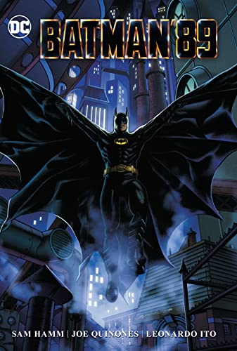 Batman 89 comic book cover featuring Batman with outstretched wings over Gotham.