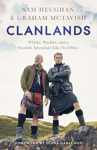 Book cover: “Clanlands” featuring two men in Scottish Highland dress.