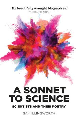 Book cover: colorful explosion image with title “A Sonnet to Science.”