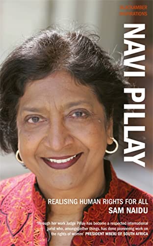 Book cover featuring a portrait of Navi Pillay, a woman with dark hair.