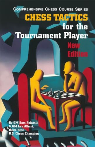Book cover: “Chess Tactics for the Tournament Player” with chess players.