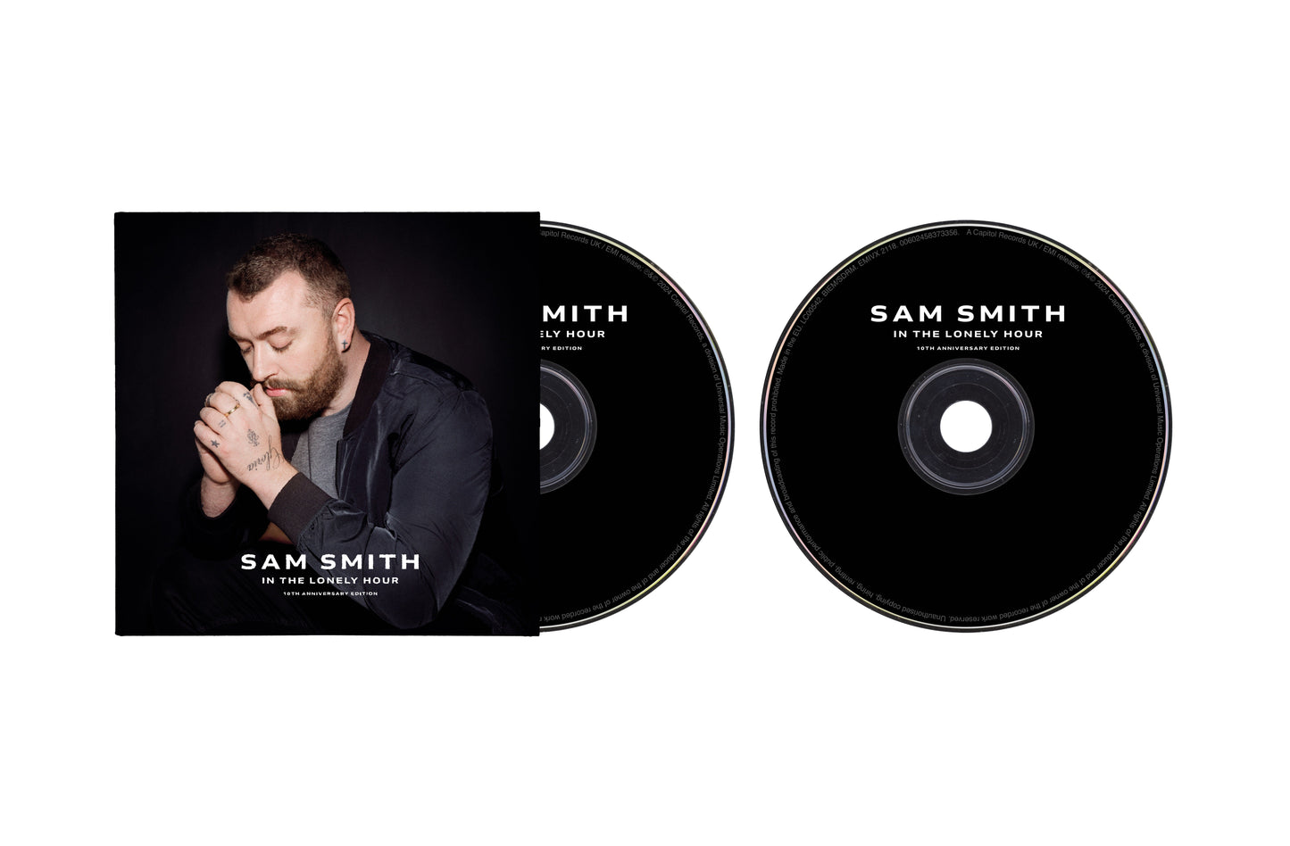Sam Smith's "In The Lonely Hour" 10th Anniversary CD and two discs.