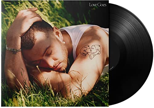 Sam Smith "Love Goes" vinyl record with album cover featuring a portrait.