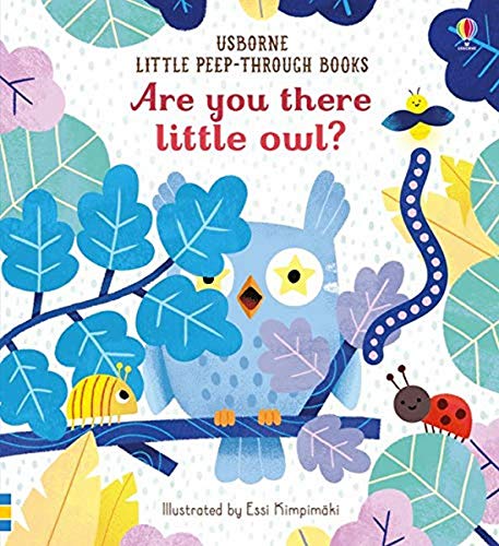 Children’s book cover with a blue owl surrounded by leaves and insects.