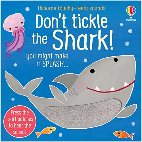 Children's book cover featuring a smiling shark, a pink jellyfish, and two small fish.