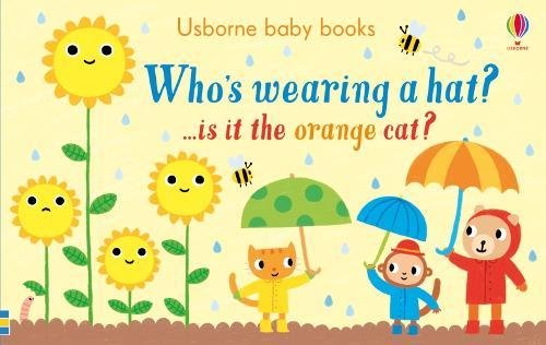 "Children's book cover featuring cartoon animals and flowers on a yellow background."