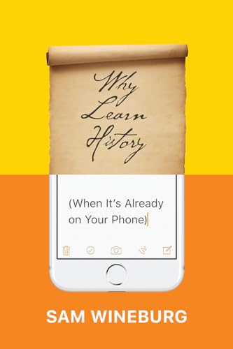Book cover with title "Why Learn History" displayed on a smartphone screen.