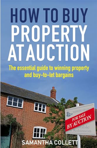 Book cover: “How To Buy Property At Auction” with a house and “For Sale” sign.