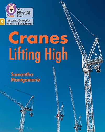 Book cover with title “Cranes Lifting High” and images of cranes.