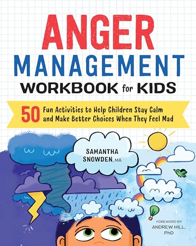 Book cover with colorful illustration of a child and stormy weather.