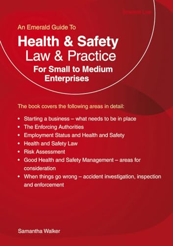 Red book cover with white text: "Health & Safety Law & Practice".
