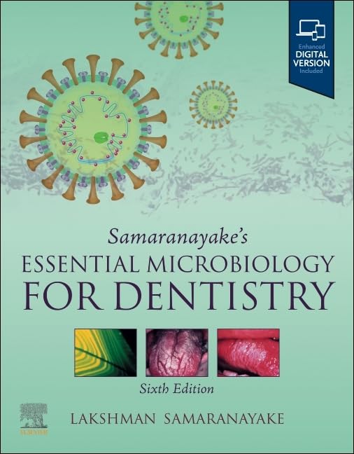 Textbook cover: “Samaranayake’s Essential Microbiology for Dentistry,” sixth edition.