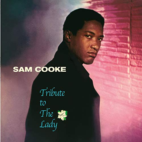 Sam Cooke portrait on album cover, with floral detail and text.