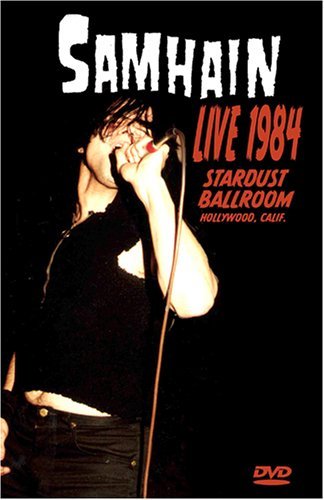 DVD cover of Samhain: Live 1984, featuring a man singing into a microphone.