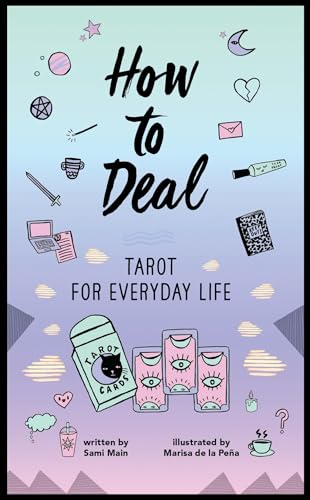 Book cover: “How to Deal” with tarot cards and mystical illustrations.