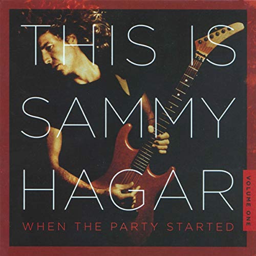Sammy Hagar album cover featuring the artist with a guitar.