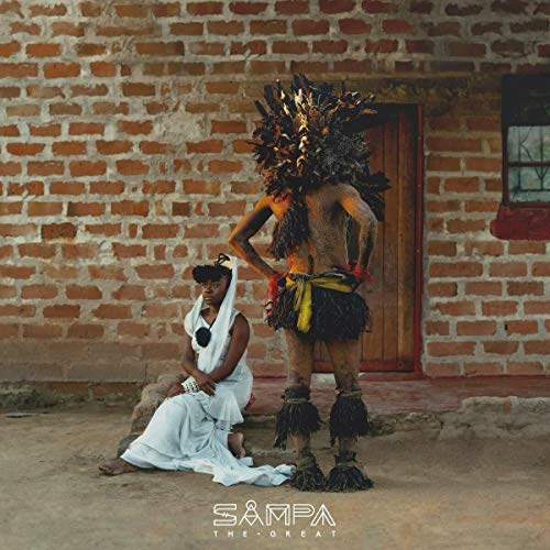 Album cover for Sampa The Great’s “The Return” featuring two figures in traditional dress.