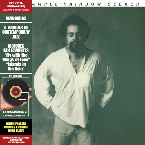 CD cover for Joe Sample’s “Rainbow Seeker” featuring a portrait of the artist.