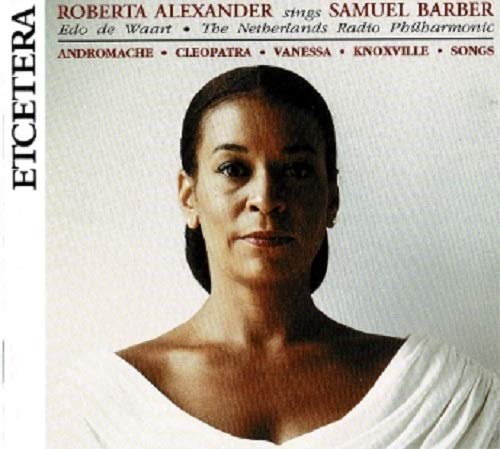 CD cover featuring a portrait of opera singer Roberta Alexander.