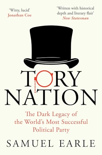 Book cover with a black top hat, red monocle, and the title Tory Nation.