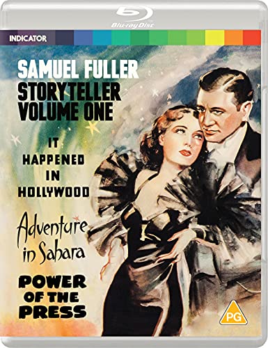Blu-ray cover for “Samuel Fuller: Storyteller Volume One” featuring a film still.