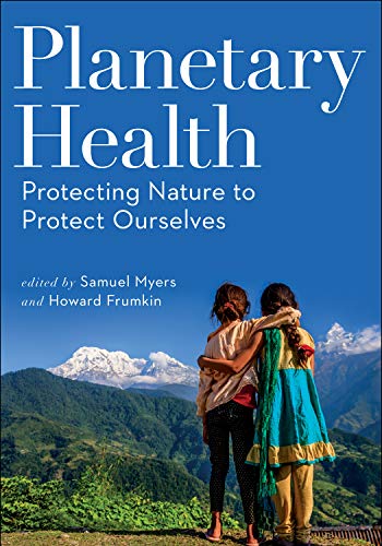 Book cover showing two children looking at a mountain range under a blue sky.