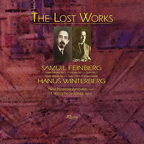 Blu-ray cover featuring portraits of composers Samuil Feinberg and Hanuš Winterberg.
