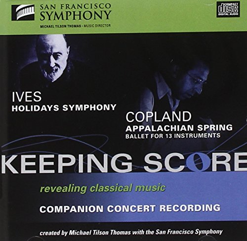 CD cover for San Francisco Symphony performing Ives and Copland.