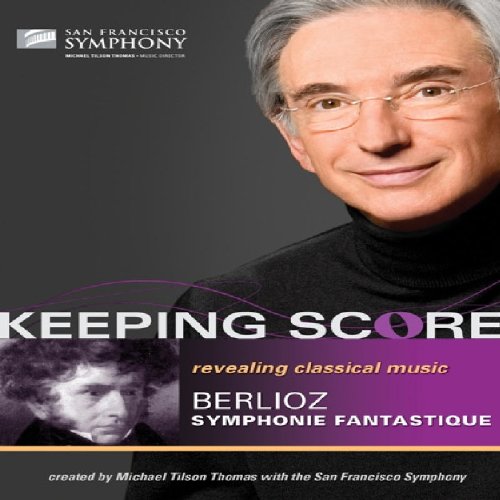 DVD cover featuring a man with glasses and text about Berlioz's Symphonie Fantastique.
