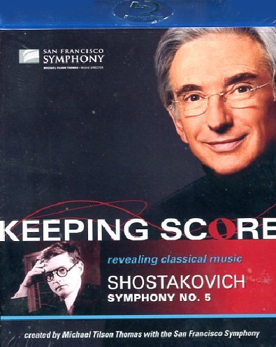 Blue-ray case cover with a man's portrait and "Keeping Score" text.