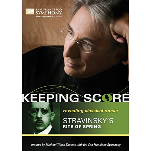 Blu-ray cover featuring conductor Michael Tilson Thomas and composer Igor Stravinsky.