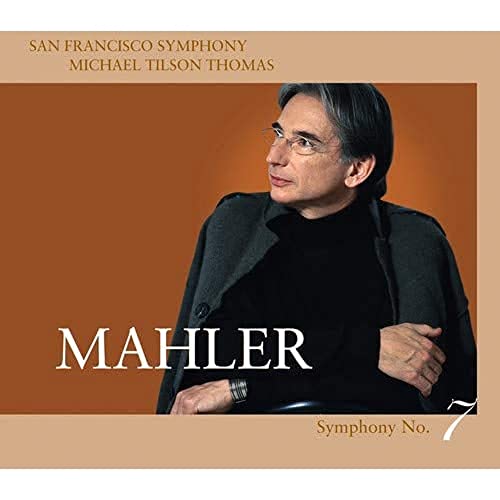 CD cover featuring conductor Michael Tilson Thomas and the word "Mahler.