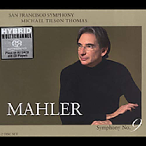 CD cover of "Mahler: Symphony No. 9" featuring a man in a black sweater.