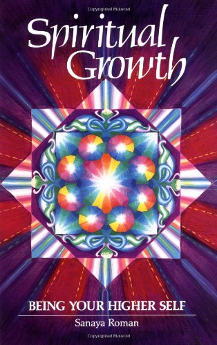 Book cover with colorful mandala design and title "Spiritual Growth.
