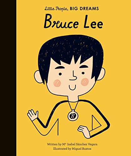 Book cover: illustrated portrait of Bruce Lee as a young boy.