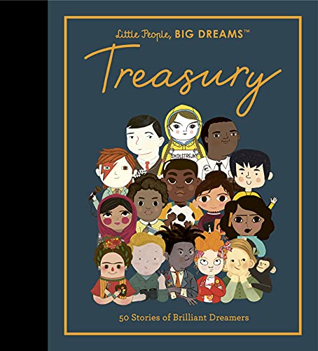 Book cover with illustrated diverse group of children, “Treasury” title.