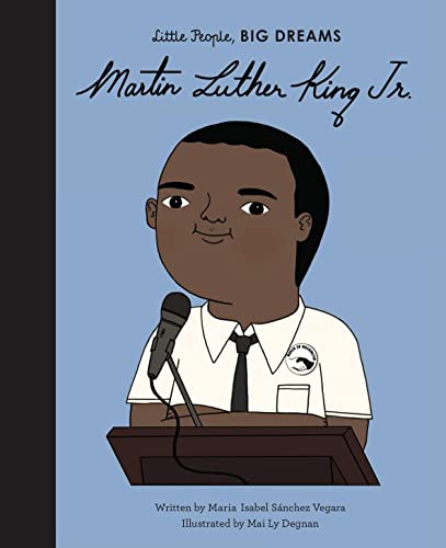 Book cover featuring illustrated Martin Luther King Jr. at a podium.