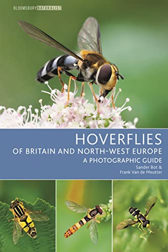 Book cover featuring a hoverfly on a flower with three smaller hoverfly images below.