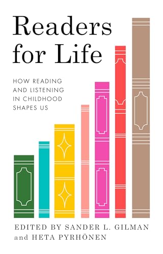 Book cover: "Readers for Life" with stacked colorful book spines.