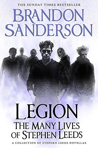 Book cover featuring a man surrounded by shadowy figures, titled "Legion.