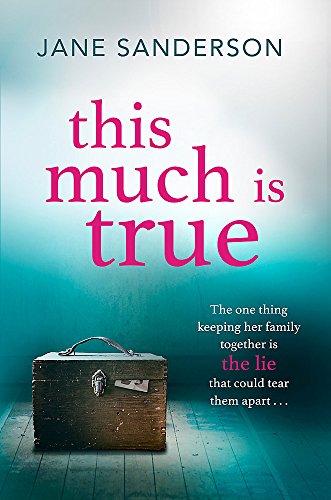 Book cover: "This Much is True" with a vintage suitcase image.