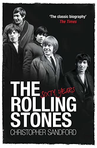 Book cover featuring a black and white photo of The Rolling Stones.