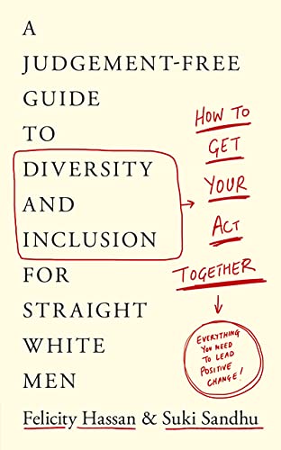 Book cover with handwritten-style text about diversity and inclusion.