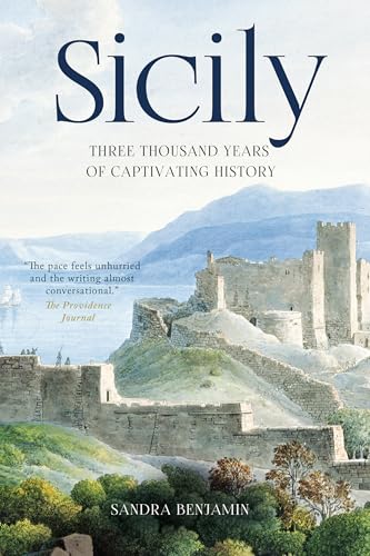 Book cover featuring a painting of a stone castle overlooking a coastal landscape.